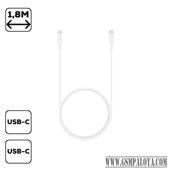 Samsung Type C-to Type C kábel 1.8 m, 5A, Fehér