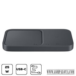SamsungWireless töltő dupla hálózati töltővel,Feke