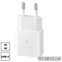 Samsung hálózati adapter, 15W PD Type-C, Fehér