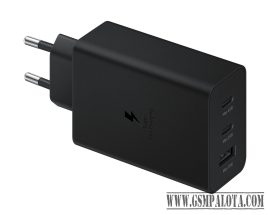 Sam hálózati trio adapter,65W PD USB-C, Fekete