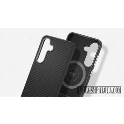 Samsung S25 Plus Aramid ütésálló tok, Fekete-ezüst