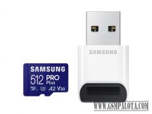 Samsung Pro Plus microSD kártya+kártyaolvasó,512GB