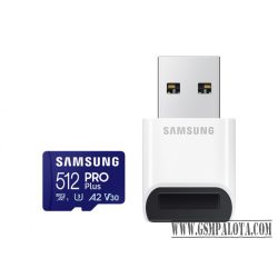 Samsung Pro Plus microSD kártya+kártyaolvasó,512GB