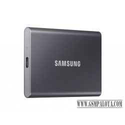 Samsung T7 hordozható SSD, 2TB, USB 3.2,Szürke