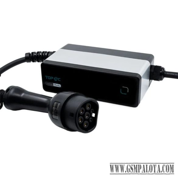 Shelly TopAC Portable EV charger 11kW 3 fázisú töltő, WiFi, BT