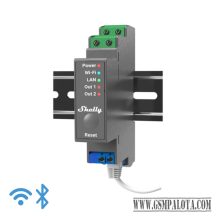   Shelly Pro 2 DIN sínre szerelhető 2 áramkörös Wifi-s okosrelé
