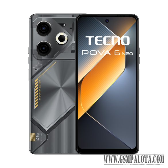 Tecno Pova 6 Neo fekete 8+256 GB mobiltelefon