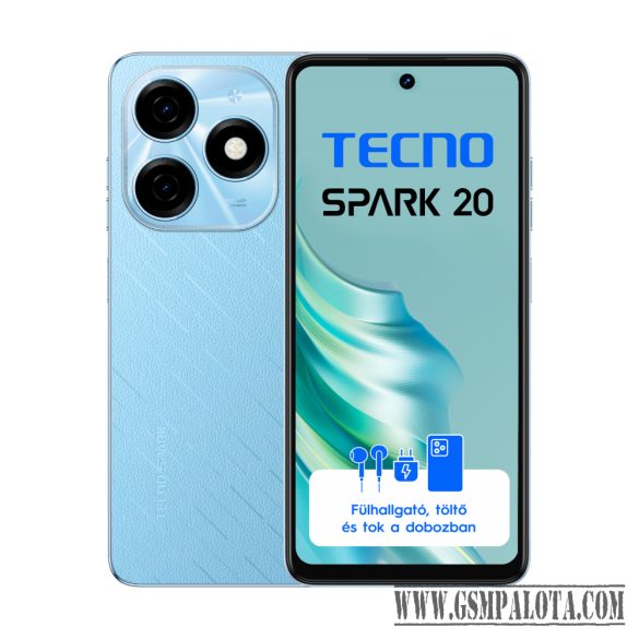 Tecno Spark 20 Magic Skin Blue 8+256 GB mobiltelefon