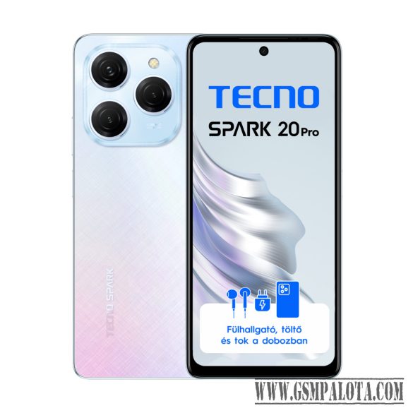 Tecno Spark 20 Pro Frosty Ivory 8+256 GB mobiltelefon