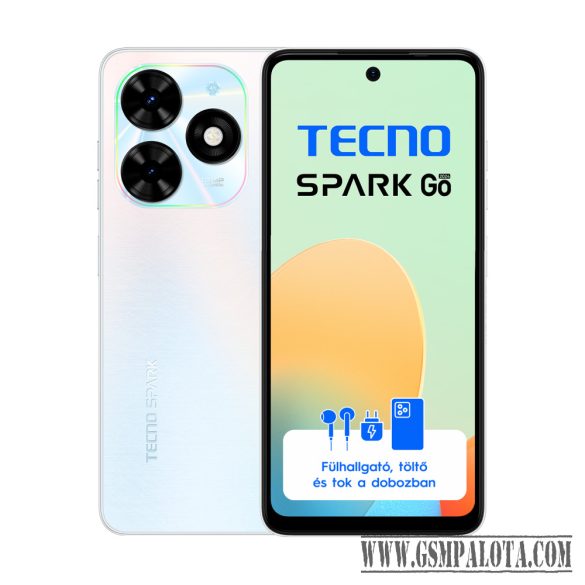 Tecno Spark Go 2024 Mystery White 3+64 GB mobiltelefon