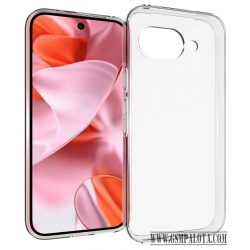 Google Pixel 9a vékony szilikon hátlap, Átlátszó