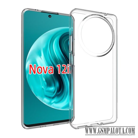 Huawei Nova12i vékony szilikon tok, Átlátszó