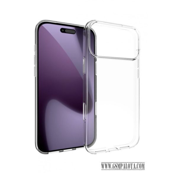 iPhone 17 Pro Max vékony TPU szilikon hátlap,Átlátszó