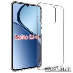 Realme Note 60 szilikon hátlap, Átlátszó