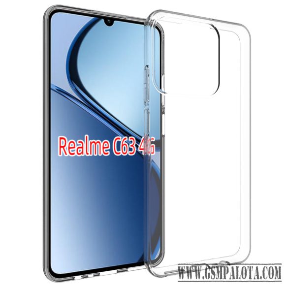 Realme Note 60 szilikon hátlap, Átlátszó