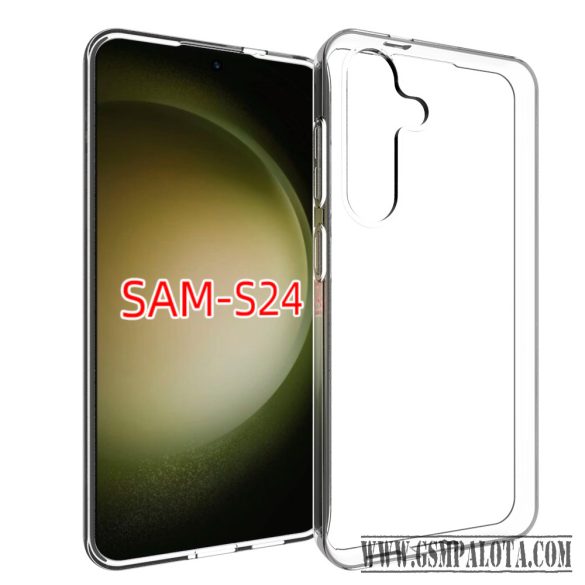 Samsung Galaxy S24 vékony szilikon hátlap,Átlátszó