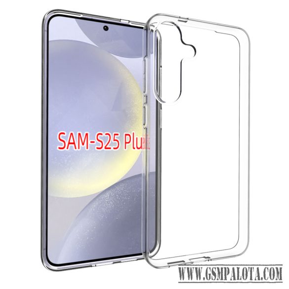 Samsung Galaxy S25 Plus vékony szilikon hátlap,Átlátszó