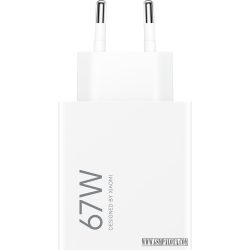 Xiaomi 67W hálózati gyorstöltő, USB-A, fehér BHR07SKEU