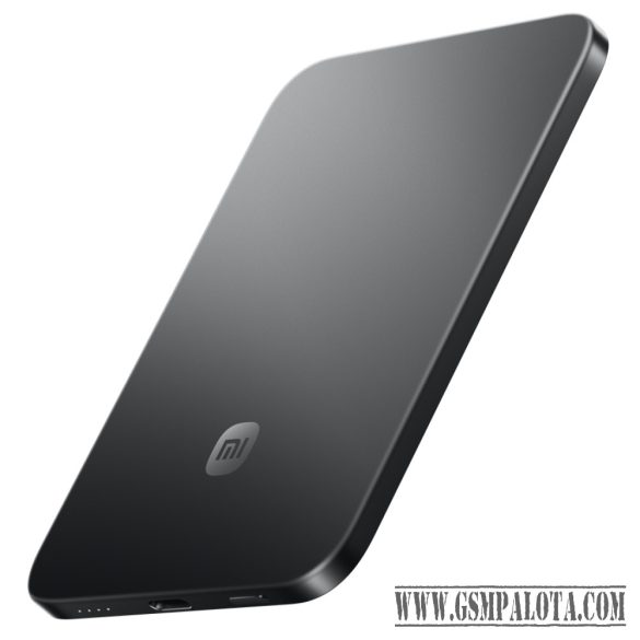 Xiaomi UltraThin Mágneses Powerbank 5000 mAh, 15 W töltés fekete