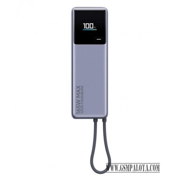 Xiaomi PowerBank 165 W 10000mAh  usb-c kábel szürke BHR9361