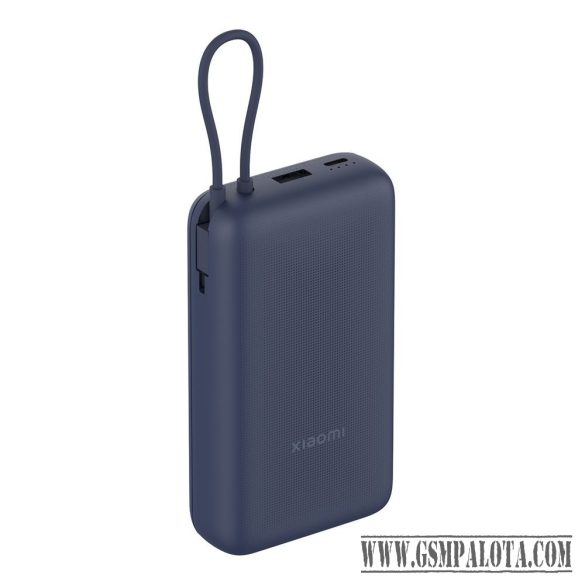 Xiaomi Power Bank 20000mAh beépített usb-c kábel kék BHR8975