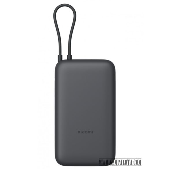 Xiaomi Power Bank 20000mAh beépített usb-c kábel sötét szürke BH