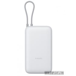   Xiaomi Power Bank 20000mAh beépített usb-c kábel világos szürke