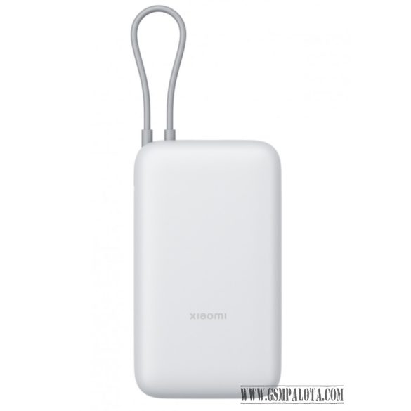 Xiaomi Power Bank 20000mAh beépített usb-c kábel világos szürke