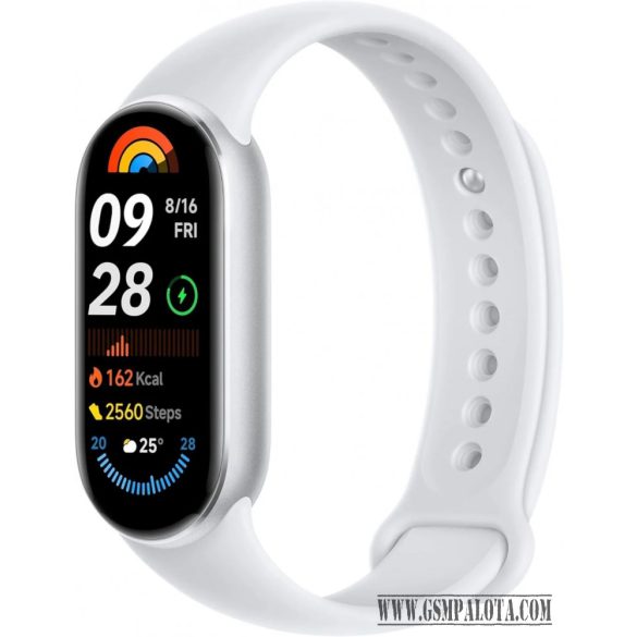 Xiaomi Smart Band 9 aktivitásmérő, ezüst BHR8340