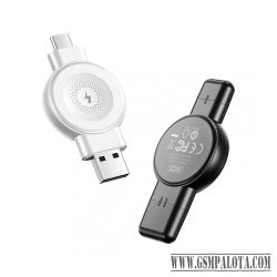XO CX026 vezeték nél. Óratöltő, USB-A/C, Fekete