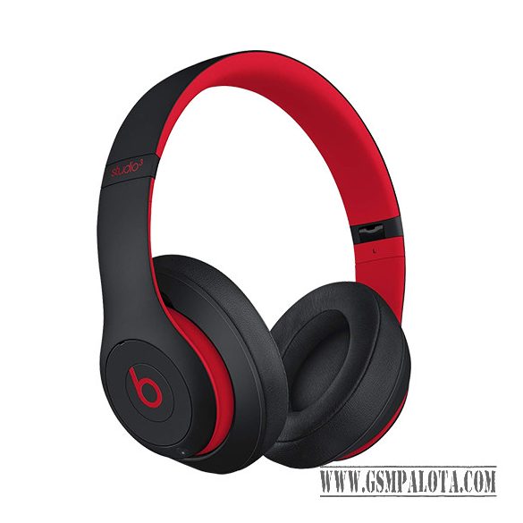 Beats Studio 3 Wireless Bluetooth Headphones (Over Ear) Fekete/Piros