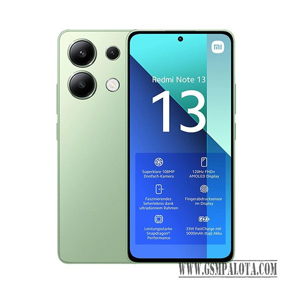 Xiaomi Redmi Note 13 4G Dual Sim 8GB RAM 256GB - Zöld