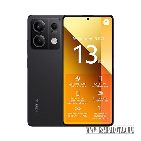 Xiaomi Redmi Note 13 5G Dual Sim 6GB RAM 128GB - Fekete